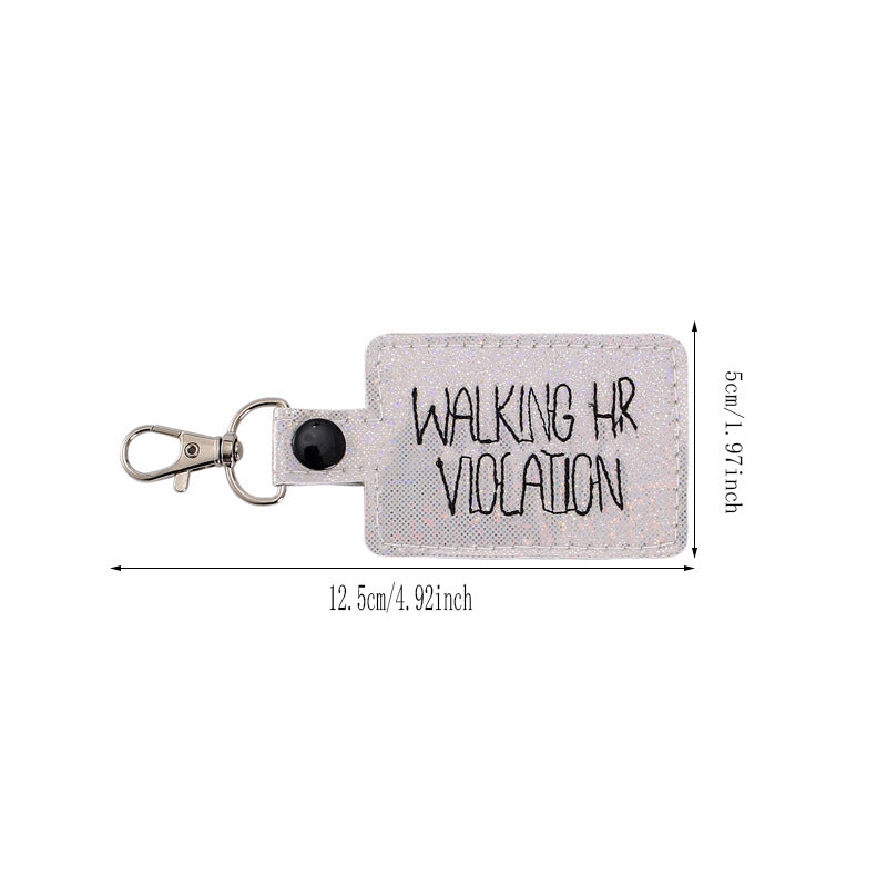 Wholesale Valentine's Day Gifts Rainbow Heart Leather Keychain